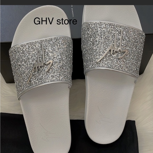 GIUSEPPE ZANOTTI Men's Sierra Glitter Pool Slide - Picture 2 of 4